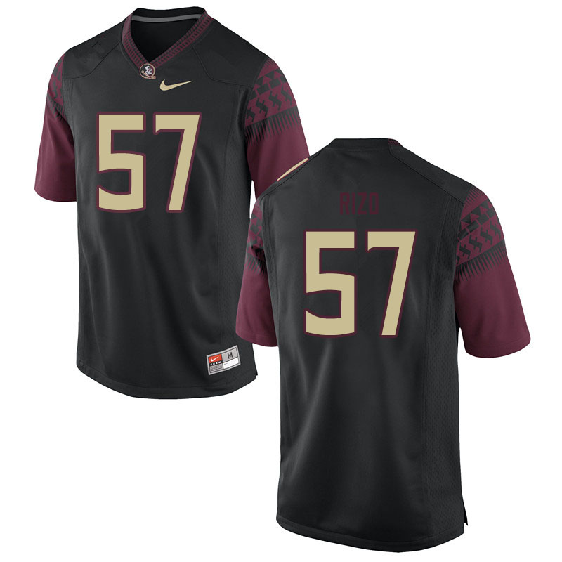Men #57 Axel Rizo Florida State Seminoles College Football Jerseys Sale-Black